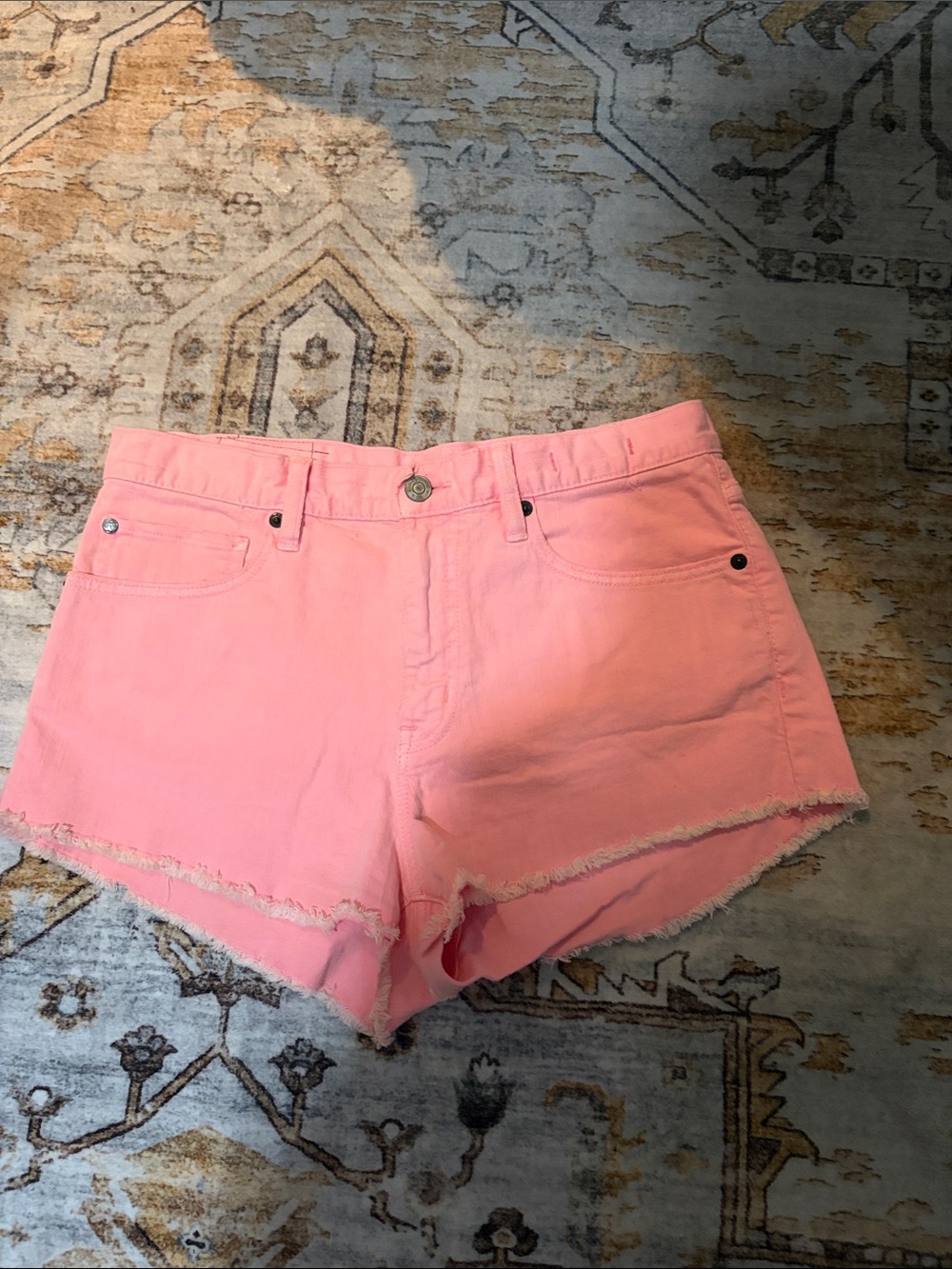 Ralph Lauren Pink Denim Cutoff Shorts